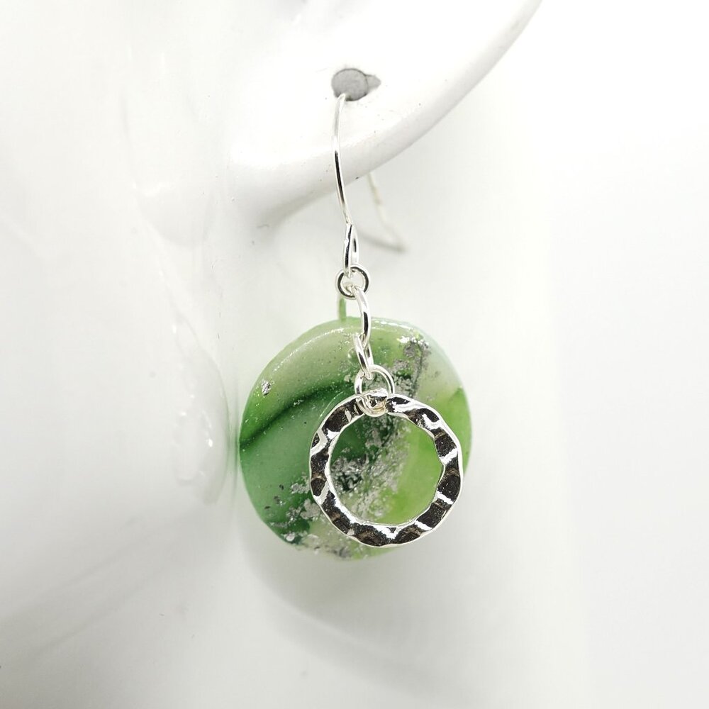 Spring Circle Earrings - Picture 2 of 5